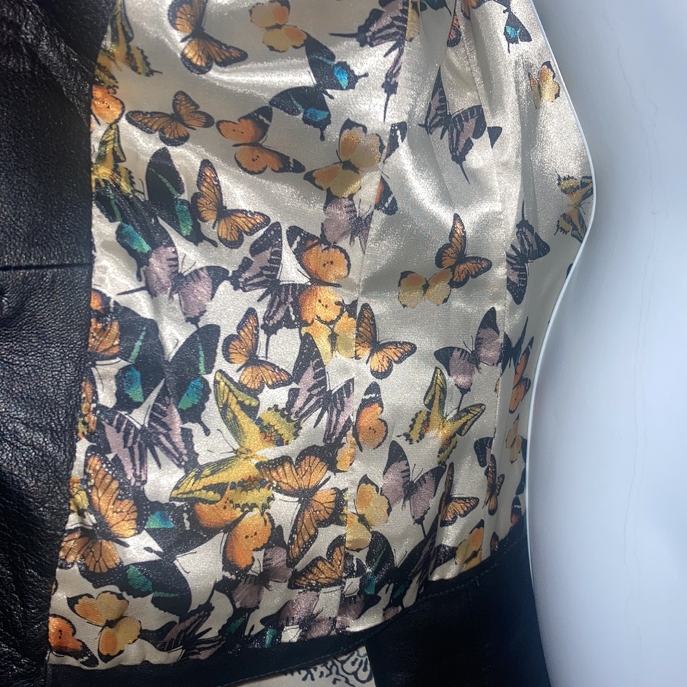 Ted Baker London Black Leather Jacket - Picture 6 of 8